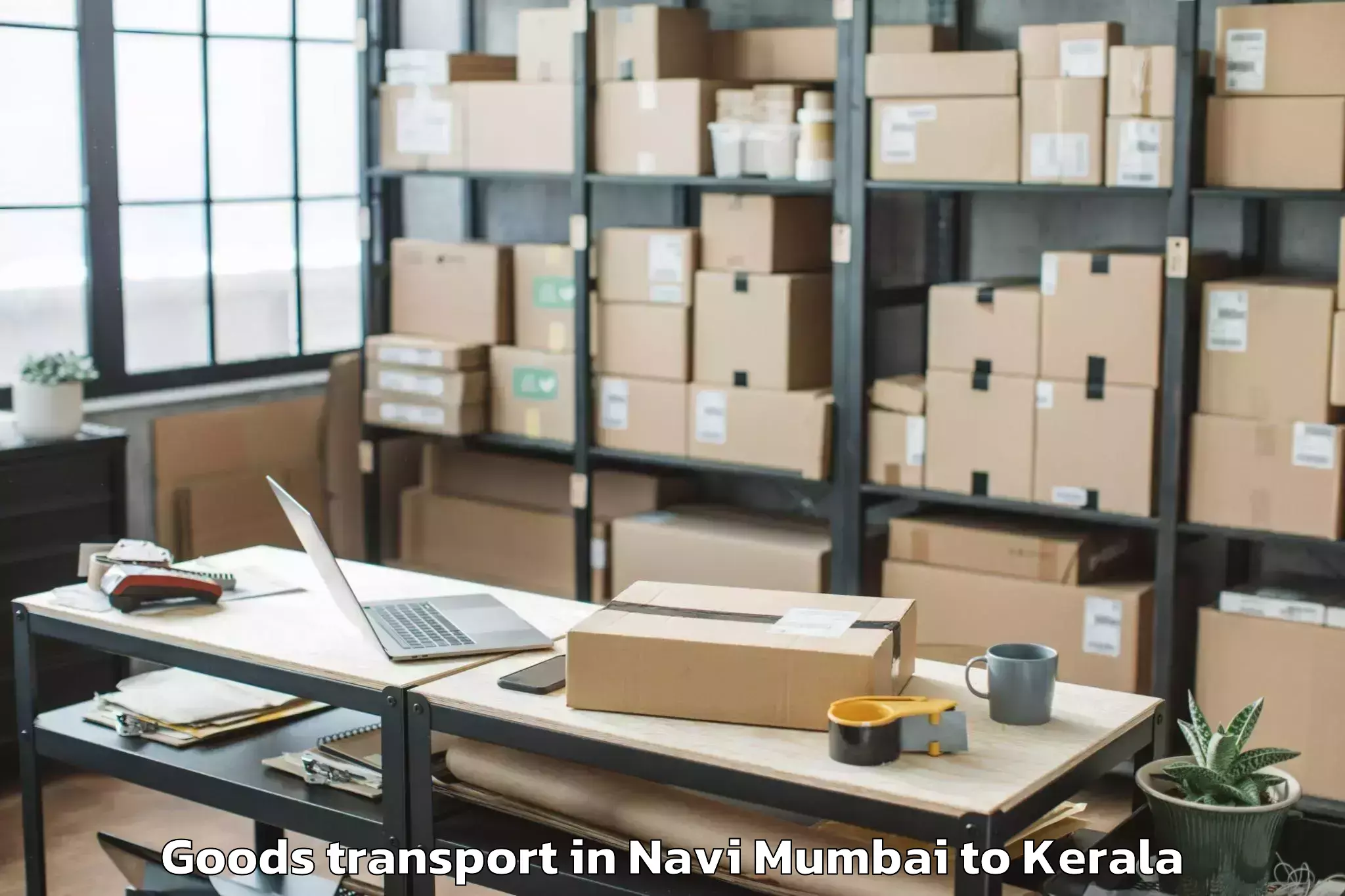 Easy Navi Mumbai to Kannur Airport Cnn New Goods Transport Booking